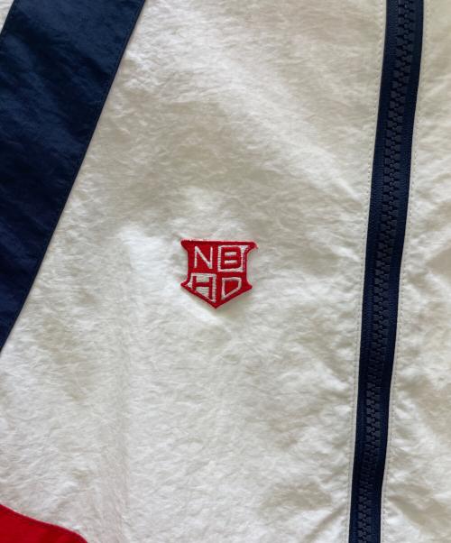 NEIGHBORHOOD（ネイバーフッド）NEIGHBORHOOD (ネイバーフッド) ナイロンジャケット ホワイト×ネイビー×レッド サイズ:Lの古着・服飾アイテム