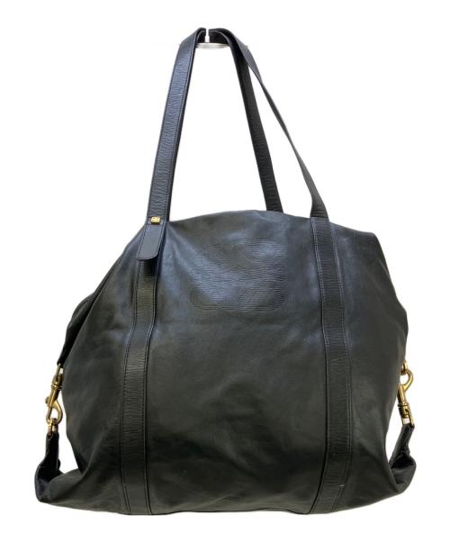 LOEWE（ロエベ）LOEWE (ロエベ) レザーボストンバッグ アナグラム ブラックの古着・服飾アイテム