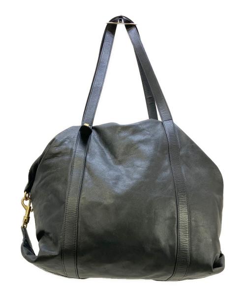 LOEWE（ロエベ）LOEWE (ロエベ) レザーボストンバッグ アナグラム ブラックの古着・服飾アイテム