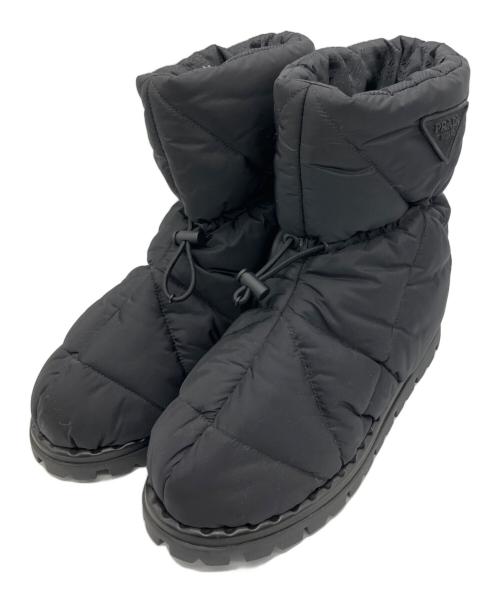 PRADA（プラダ）PRADA (プラダ) パデットナイロンブーツ ブラック サイズ:38の古着・服飾アイテム