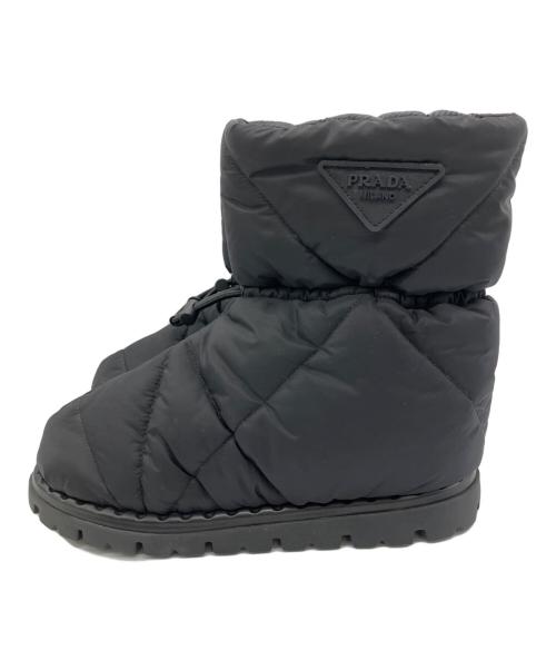 PRADA（プラダ）PRADA (プラダ) パデットナイロンブーツ ブラック サイズ:38の古着・服飾アイテム
