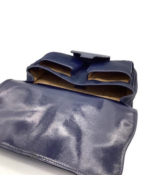 FENDI（フェンディ）FENDI (フェンディ) ショルダーバッグ シークレットコード ネイビー×シルバーの古着・服飾アイテム