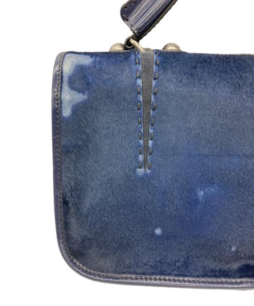 FENDI（フェンディ）FENDI (フェンディ) ショルダーバッグ シークレットコード ネイビー×シルバーの古着・服飾アイテム