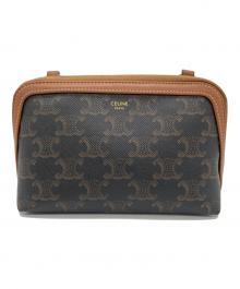 CELINE（セリーヌ）の古着「ワンショルダーバッグ トリオンフ」｜ブラウン