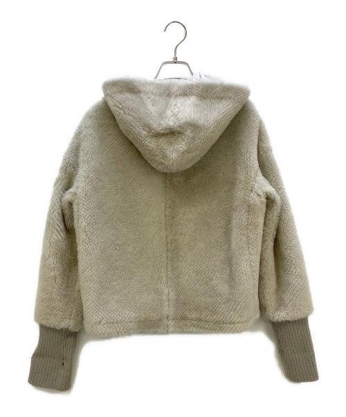 EMMETI（エンメティ）EMMETI (エンメティ) フェイクファージャケット アイボリー サイズ:38の古着・服飾アイテム