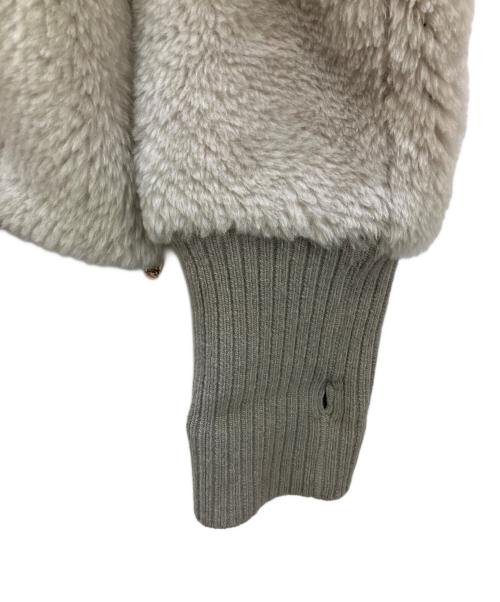 EMMETI（エンメティ）EMMETI (エンメティ) フェイクファージャケット アイボリー サイズ:38の古着・服飾アイテム