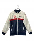 rough & swellラフアンドスウェル）の古着「中綿ジャケット」｜ホワイト×ネイビー