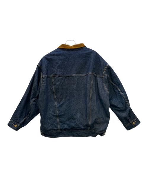 LEE（リー）LEE (リー) デニムジャケット インディゴ×キャメル サイズ:Lの古着・服飾アイテム