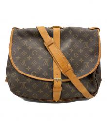 LOUIS VUITTON（ルイ ヴィトン）の古着「ショルダーバッグ モノグラム ソミュールGM」｜ブラウン