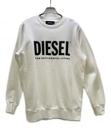 DIESEL（ディーゼル）の古着「ロゴスウェット」｜ホワイト