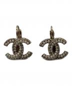 CHANELシャネル）の古着「ラインストーンピアス」