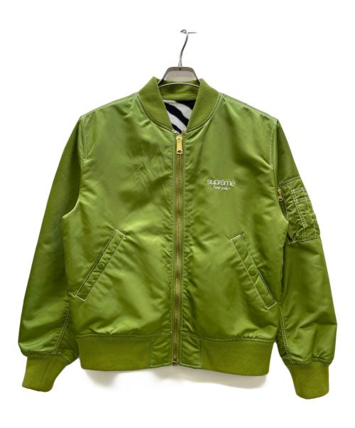 SUPREME（シュプリーム）Supreme (シュプリーム) Contrast Stitch Reversible MA-1 17SS グリーン サイズ:不明の古着・服飾アイテム