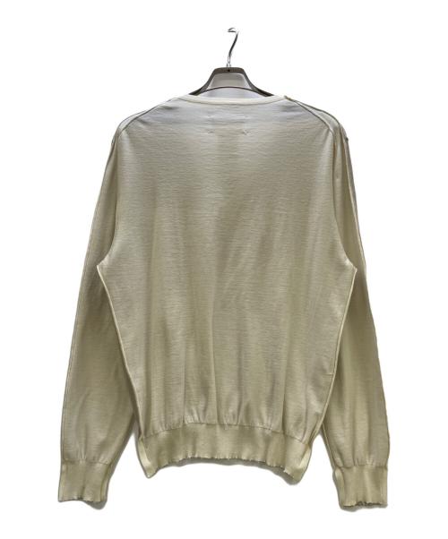 Maison Margiela（メゾンマルジェラ）Maison Margiela (メゾンマルジェラ) Inside Out Knit ベージュ サイズ:Mの古着・服飾アイテム