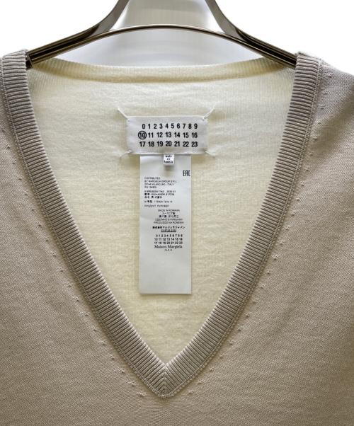 Maison Margiela（メゾンマルジェラ）Maison Margiela (メゾンマルジェラ) Inside Out Knit ベージュ サイズ:Mの古着・服飾アイテム