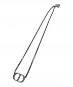 Diorディオール）の古着「ネックレス CDロゴ」｜シルバー