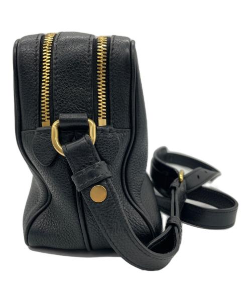 PRADA（プラダ）PRADA (プラダ) レザーショルダーバッグ ブラックの古着・服飾アイテム