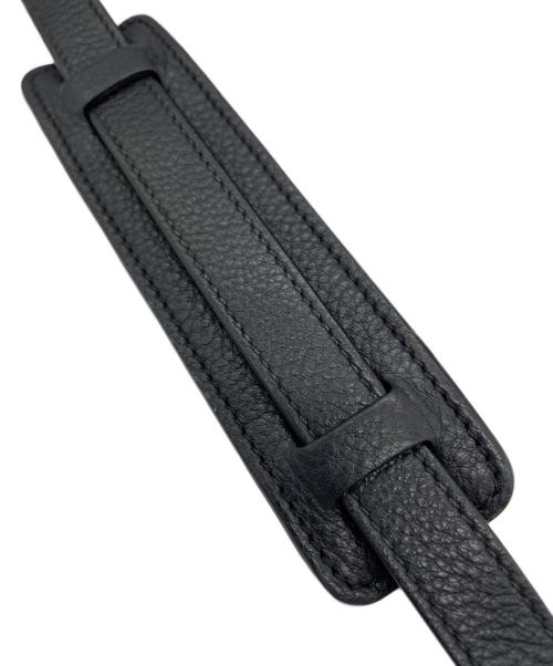 PRADA（プラダ）PRADA (プラダ) レザーショルダーバッグ ブラックの古着・服飾アイテム