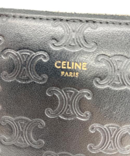 CELINE（セリーヌ）CELINE (セリーヌ) ラウンドファスナー長財布 ブラックの古着・服飾アイテム
