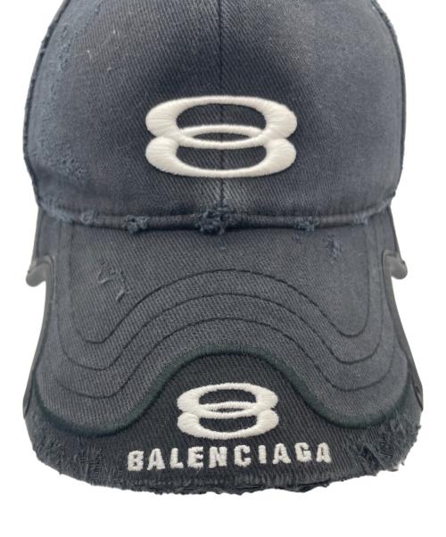 BALENCIAGA（バレンシアガ）BALENCIAGA (バレンシアガ) Double Unity Cap ブラック サイズ:Mの古着・服飾アイテム