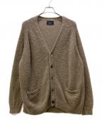 DELUXEデラックス）の古着「モヘアカーディガン」｜ベージュ