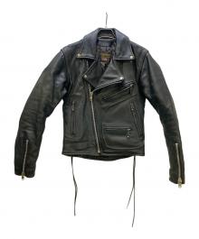 VANSON（バンソン）の古着「ダブルライダースジャケット」｜ブラック