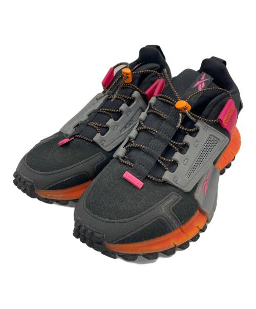 REEBOK（リーボック）REEBOK (リーボック) ローカットスニーカー Zig Kinetica Edge ブラック×オレンジ サイズ:25の古着・服飾アイテム
