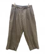 Y's for menワイズフォーメン）の古着「ウールギャバジンスラックス」｜カーキ