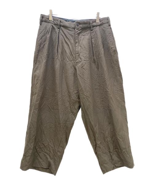 Y's for men（ワイズフォーメン）Y'S for men (ワイズフォーメン) ウールギャバジンスラックス カーキ サイズ:Mの古着・服飾アイテム