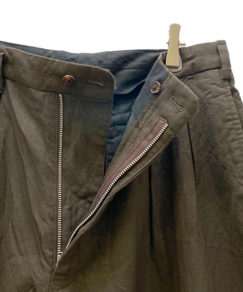 Y's for men（ワイズフォーメン）Y'S for men (ワイズフォーメン) ウールギャバジンスラックス カーキ サイズ:Mの古着・服飾アイテム