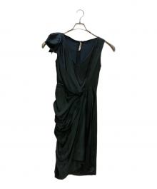 PRADA（プラダ）の古着「シルクワンピース」｜ブラック