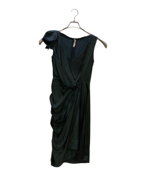 PRADA（プラダ）PRADA (プラダ) シルクワンピース ブラック サイズ:38の古着・服飾アイテム