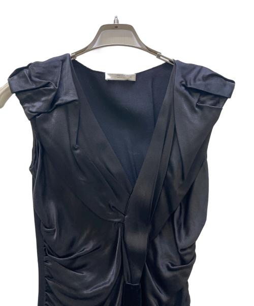 PRADA（プラダ）PRADA (プラダ) ノースリーブワンピース ブラック サイズ:38の古着・服飾アイテム