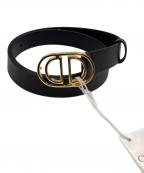 Christian Diorクリスチャン ディオール）の古着「ロゴベルト」｜ブラック×ゴールド