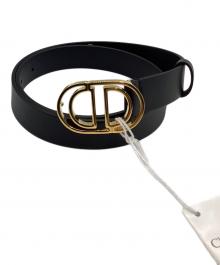 Christian Dior（クリスチャン ディオール）の古着「ロゴベルト」｜ブラック×ゴールド