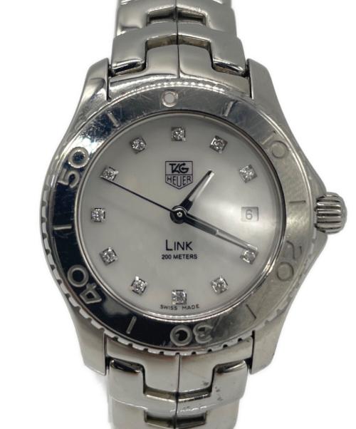 TAG Heuer（タグ・ホイヤー）TAG Heuer (タグホイヤー) クォーツ腕時計 リンク SSブレスレット ホワイトの古着・服飾アイテム