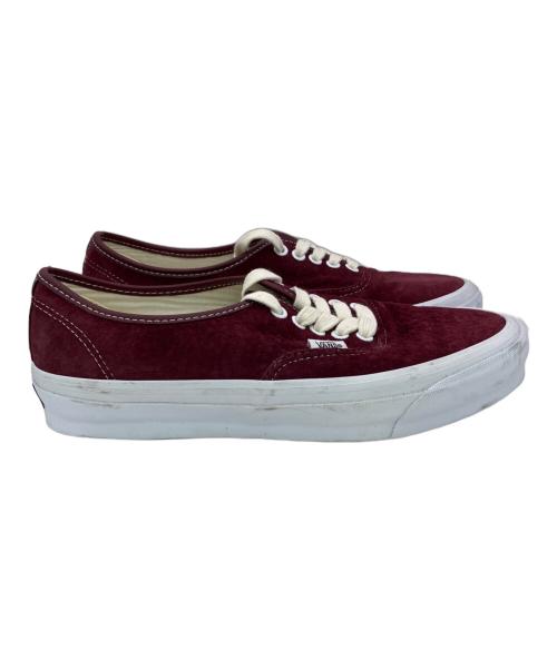 VANS（ヴァンズ）VANS (ヴァンズ) ピッグスキン　スニーカー ワインレッド×ホワイト サイズ:27の古着・服飾アイテム