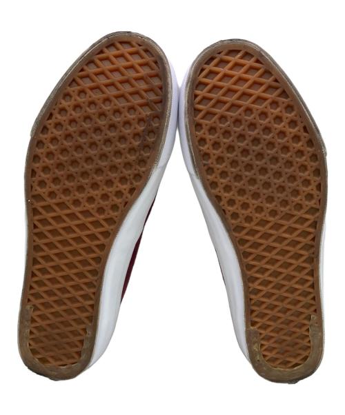 VANS（ヴァンズ）VANS (ヴァンズ) ピッグスキン　スニーカー ワインレッド×ホワイト サイズ:27の古着・服飾アイテム