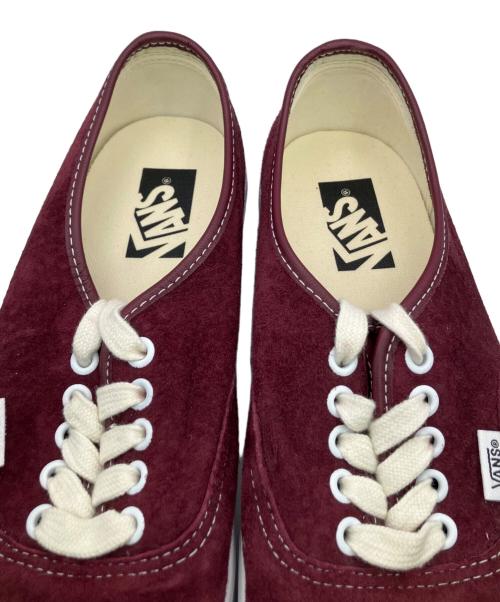 VANS（ヴァンズ）VANS (ヴァンズ) ピッグスキン　スニーカー ワインレッド×ホワイト サイズ:27の古着・服飾アイテム