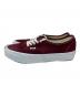 VANS (ヴァンズ) ピッグスキン　スニーカー ワインレッド×ホワイト サイズ:27：6000円