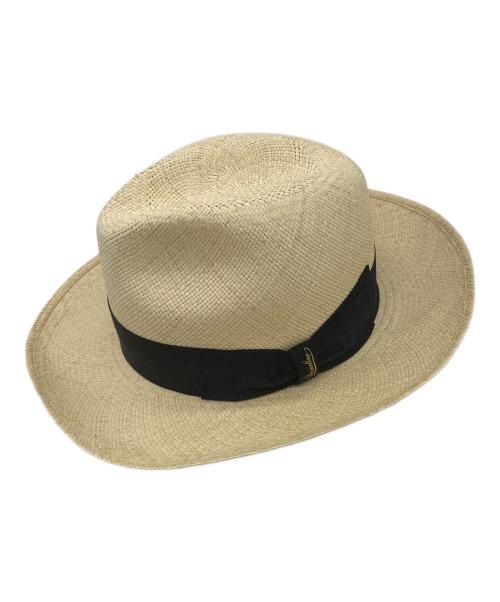 BORSALINO（ボルサリーノ）BORSALINO (ボルサリーノ) ボルサリーノ　パナマハット　ナチュラル ナチュラルの古着・服飾アイテム