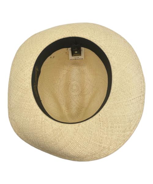 BORSALINO（ボルサリーノ）BORSALINO (ボルサリーノ) ボルサリーノ　パナマハット　ナチュラル ナチュラルの古着・服飾アイテム