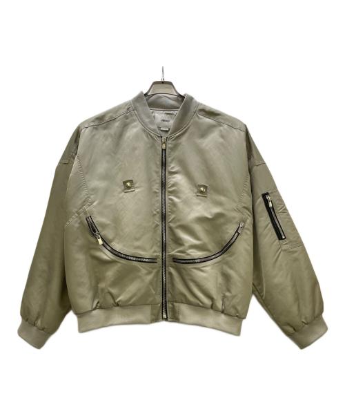 LIBERE（リベーレ）LIBERE (リベーレ) CHUCKLE MA-1 JACKET グレー サイズ:Lの古着・服飾アイテム