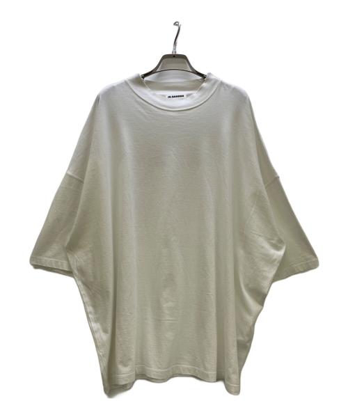 JIL SANDER（ジルサンダー）JIL SANDER (ジルサンダー) モックネックカットソー ホワイト サイズ:XXLの古着・服飾アイテム