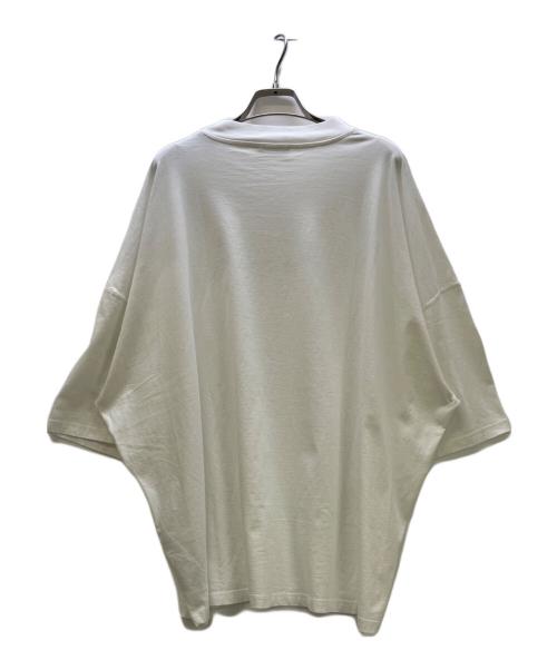 JIL SANDER（ジルサンダー）JIL SANDER (ジルサンダー) モックネックカットソー ホワイト サイズ:XXLの古着・服飾アイテム