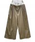 Hed Mayner（ヘド メイナー）の古着「DOUBLE WAIST SLACKS PANTS」｜ベージュ×ホワイト