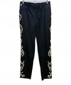 COMME des GARCONS HOMME PLUSコムデギャルソンオムプリュス）の古着「23AW デコラティブボタンパンツ」｜ブラック