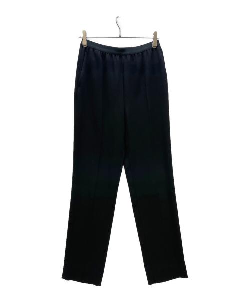 Maison Margiela4（メゾンマルジェラ4）Maison Margiela4 (メゾンマルジェラ4) 17AW ウエストリブ センタープレス ギャザーテーパードスラックスパンツ ブラック サイズ:40の古着・服飾アイテム