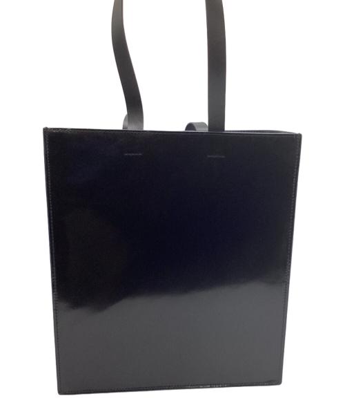 UNIQLO+J（ユニクロ プラスジェイ）UNIQLO+J (ユニクロ プラスジェイ) レザーバッグ ブラック 未使用品の古着・服飾アイテム