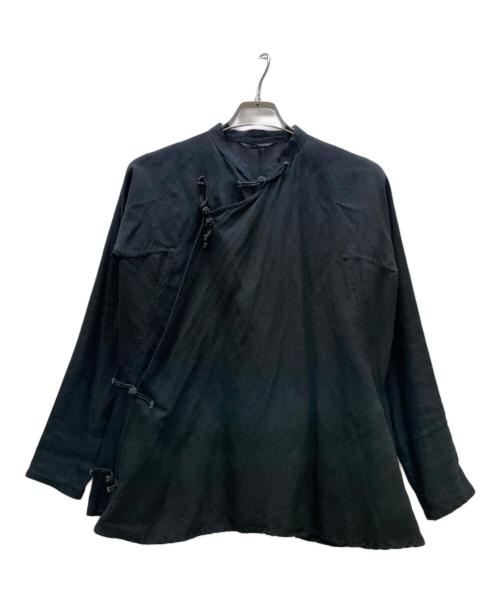 YOHJI YAMAMOTO（ヨウジヤマモト）YOHJI YAMAMOTO (ヨウジヤマモト) YOHJI YAMAMOTO Kungfu Shirt ブラック サイズ:Sの古着・服飾アイテム
