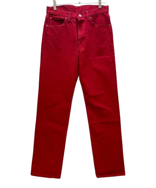 LEVI'S（リーバイス）LEVI'S (リーバイス) 93年製 デットストック　501 後染めデニムパンツ レッド サイズ:W33×L34 未使用品の古着・服飾アイテム